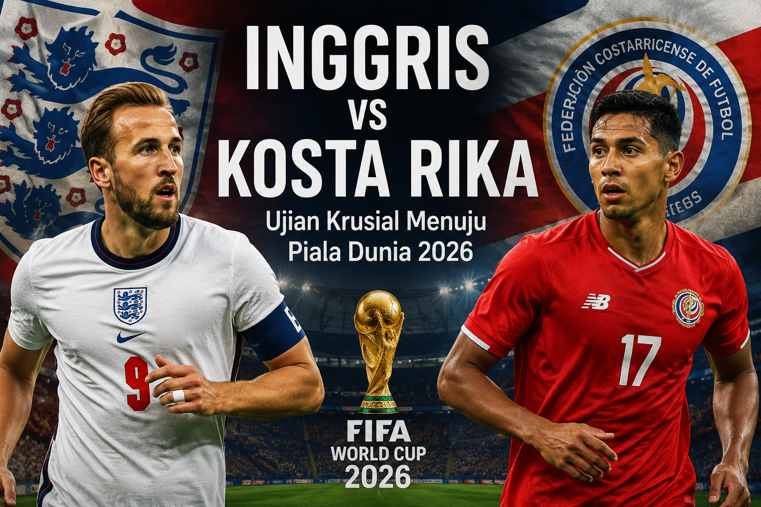 Inggris vs Kosta Rika